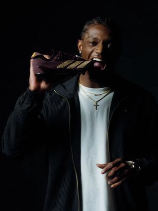 Carnell Tate for Snickers x adidas Adizero Electric+ II. Photos via adidas.