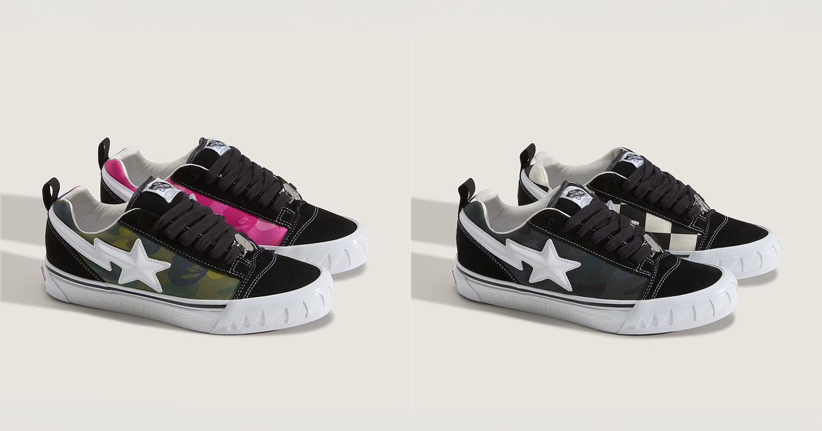 Where to Buy: BAPE x Vans Knu Skool "Camo Green" & "Camo Black"