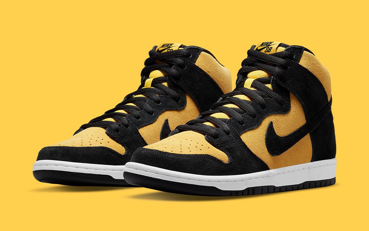 Nike SB Dunk High Reverse GoldenRod Black/Varsity Maize popular Mens Size 9 (DB1640-001)