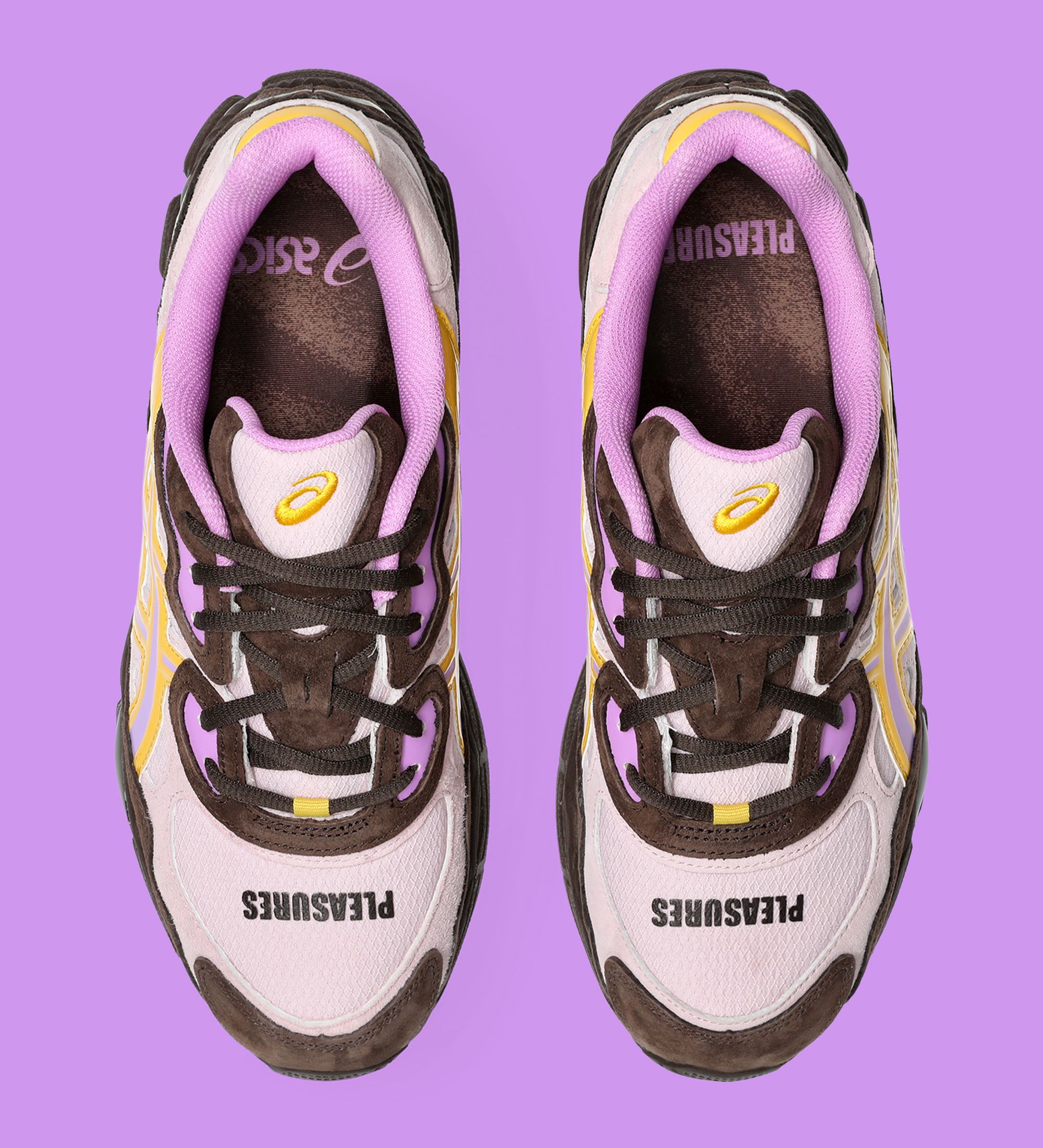 ASICS GEL-NYC × PLEASURES Pleasures x Asics Gel NYC Pink / Brown | Kixify Marketplace