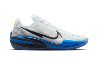 Nike G.T. Cut 1 "White/Photo Blue" basketball shoe.