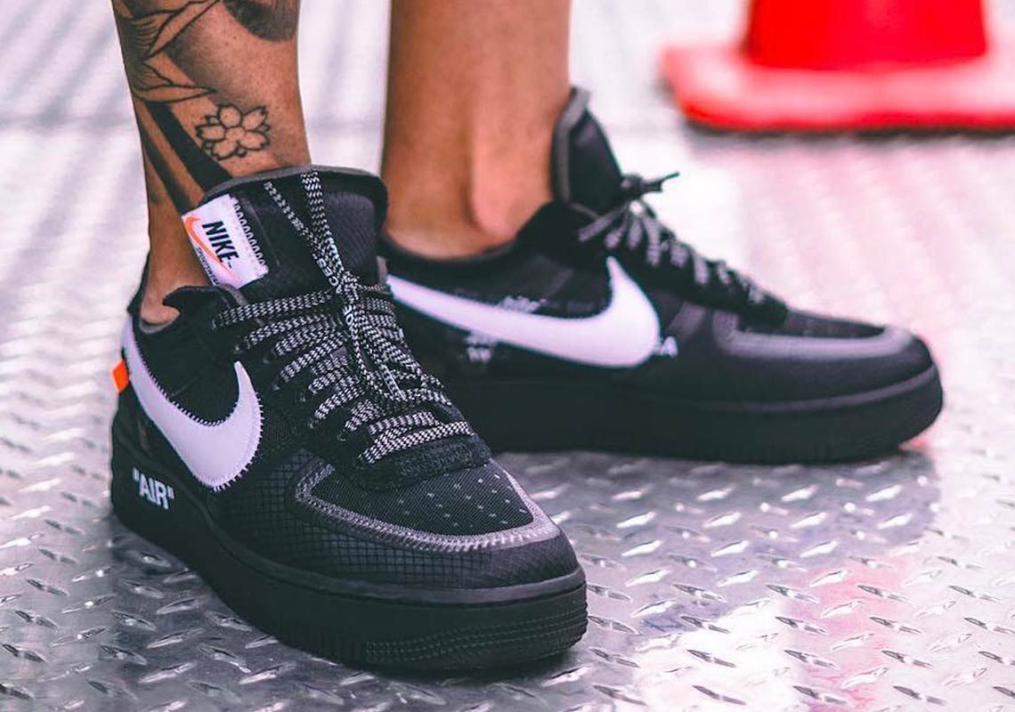 Off-white x nike air shop force 1 low black release