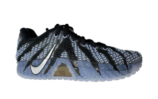 Ja Morant's Nike Ja 3 basketball shoe in a cobalt-bliss-and-black color scheme.