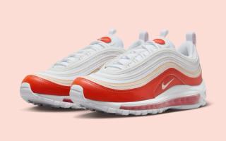 The Nike Air Max 97 Boasts a New White, Red and Beige Render