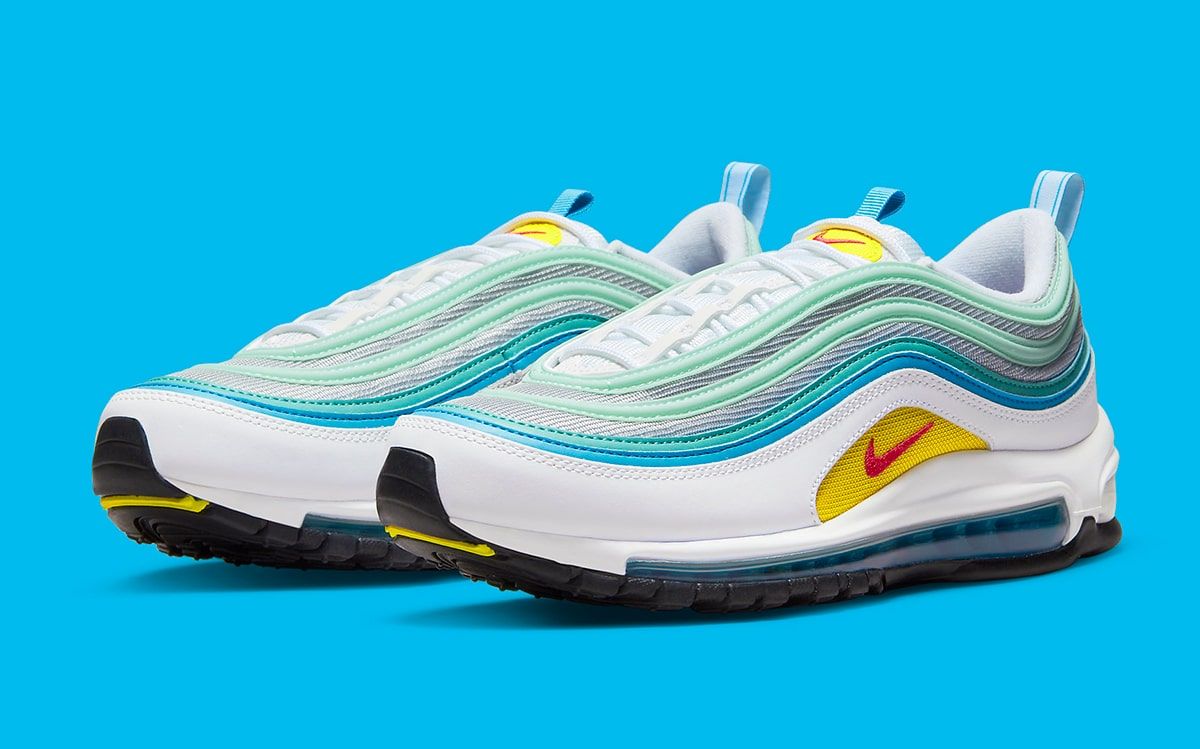 Air max 97 sales pink yellow blue green