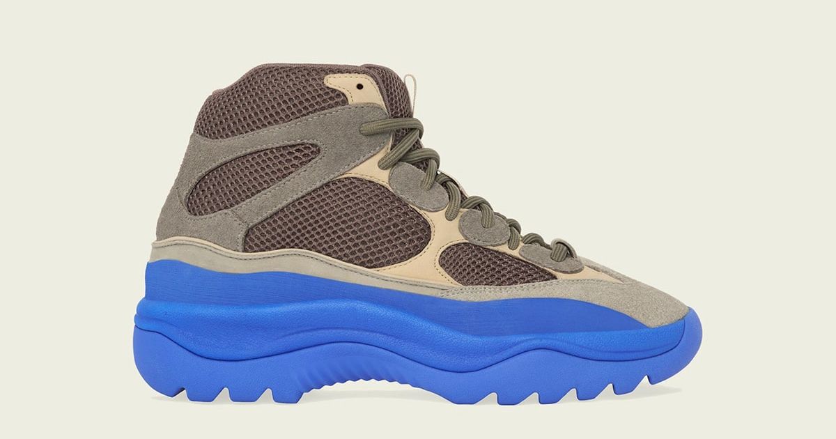 Yeezy Athletic Shoes in Blue, Tan, and Brown Adidas Yeezy desert boots taupe blue 5.5 (36) | Mercari main image 4