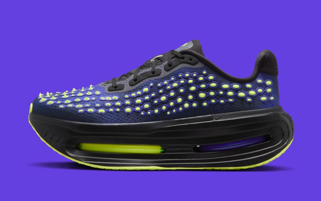 Nike Vomero Premium in Rush Violet with spiked detailing on the upper