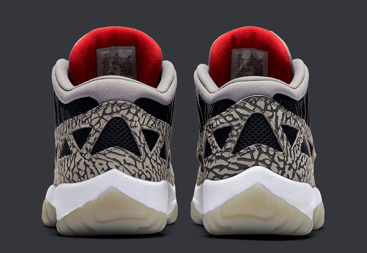 air jordan 11 low ie black cement release date