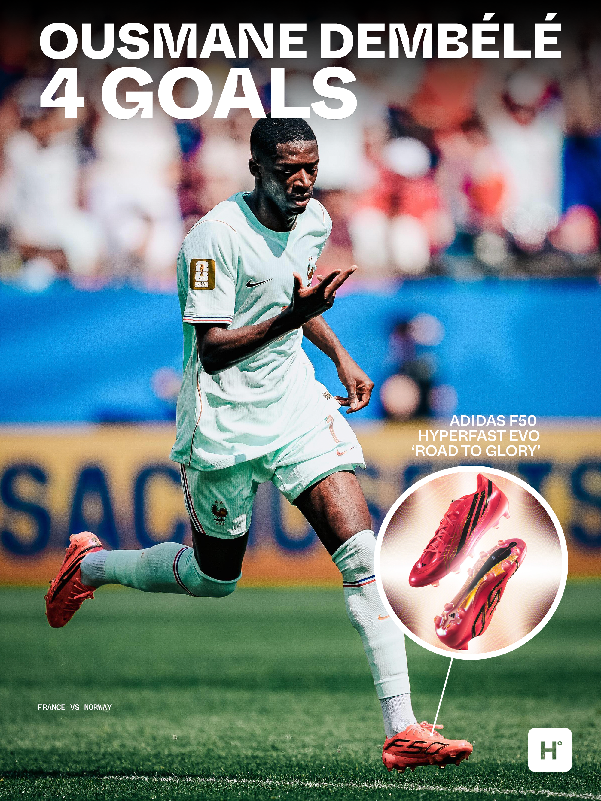 Ousmane Dembélé at the 2026 World Cup™. Photo via Ousmane Dembélé.