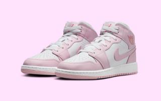 Available Now // Air Jordan 1 Mid GS "Pink Foam"