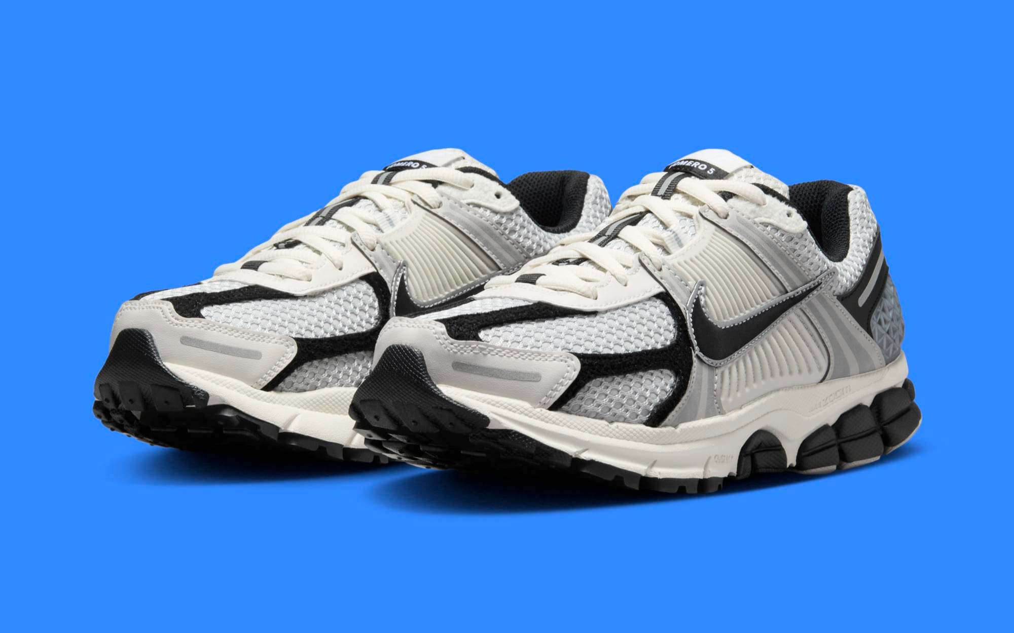 The Nike Vomero 5 Appeares With A Metallic Silver Swoosh