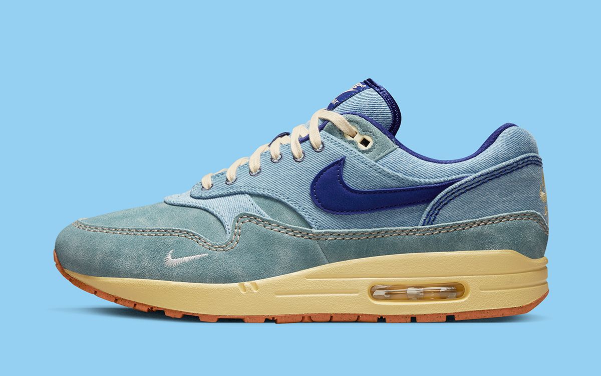 Nike air max 1 denim clearance blue