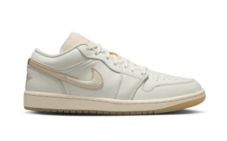 Air Jordan 1 Low "Metallic Team Gold" retro.