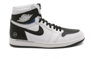 Union x fragment x Air Jordan 1 "White/Black" collaboration.