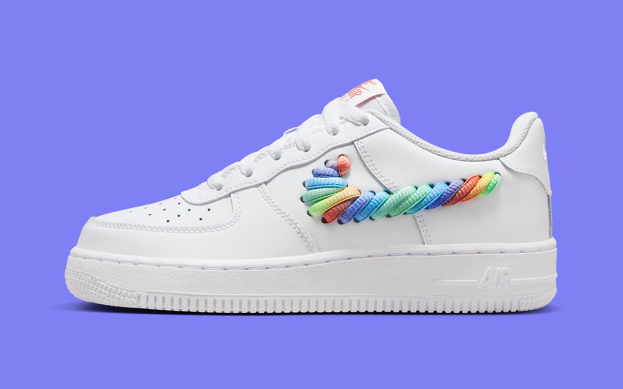 Available Now Rainbow Shoelace Air Force 1 Low House of Heat