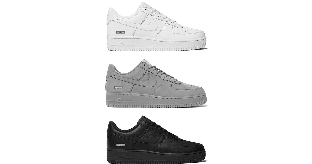 Supreme's Nike Air Force 1 Collection Expands with 