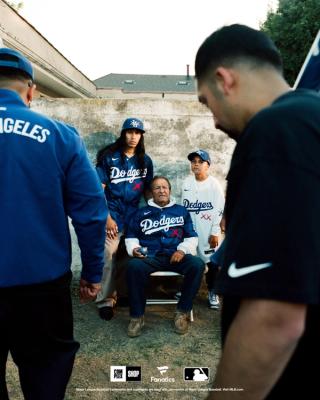 KAWS x MLB Los Angeles Dodgers Collection. Photo via Complex & Fanatics.