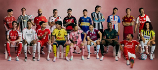 Nineteen (19) key athletes representing adidas-sponsored football clubs—including Real Madrid, Arsenal, Liverpool, Club América, Bayern Munich & Manchester United.
