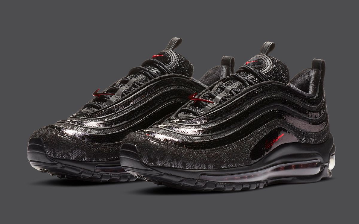 Nike air max outlet 97 womens black glitter