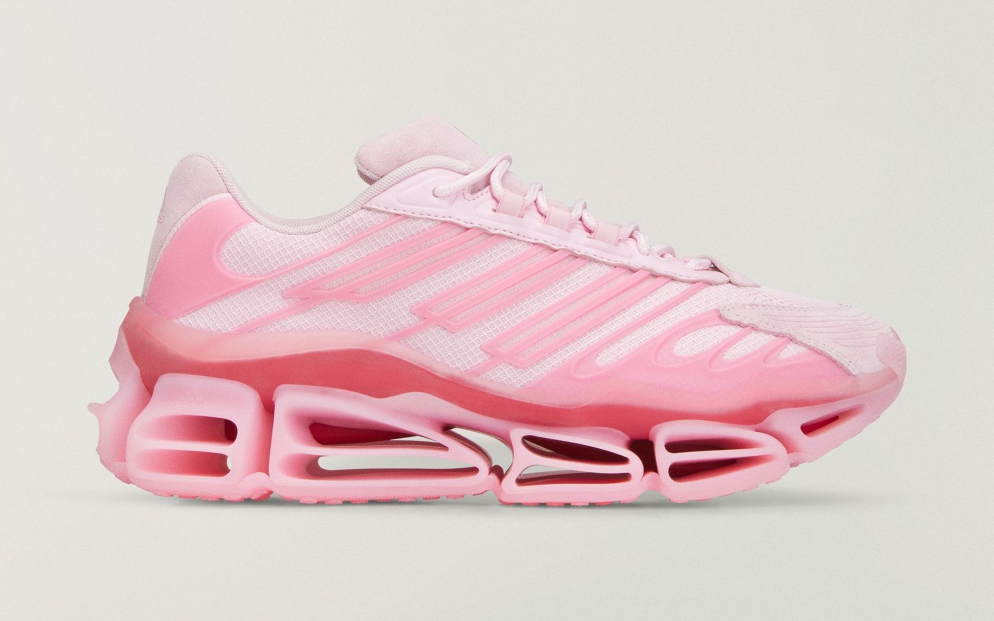 Willy Chavarria x adidas Megaride AG "Clear Pink" (SKU: KI7006). Photo via adidas.