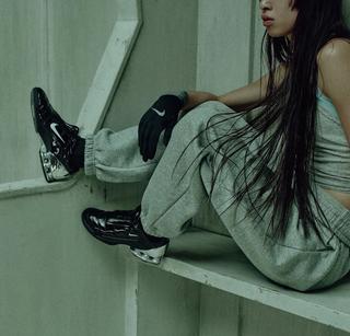 Maha Amsterdam's Nike T90 Shox Magia collaboration in black.