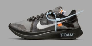 off white Air nike zoom fly black white cone aj4588 001 lateral
