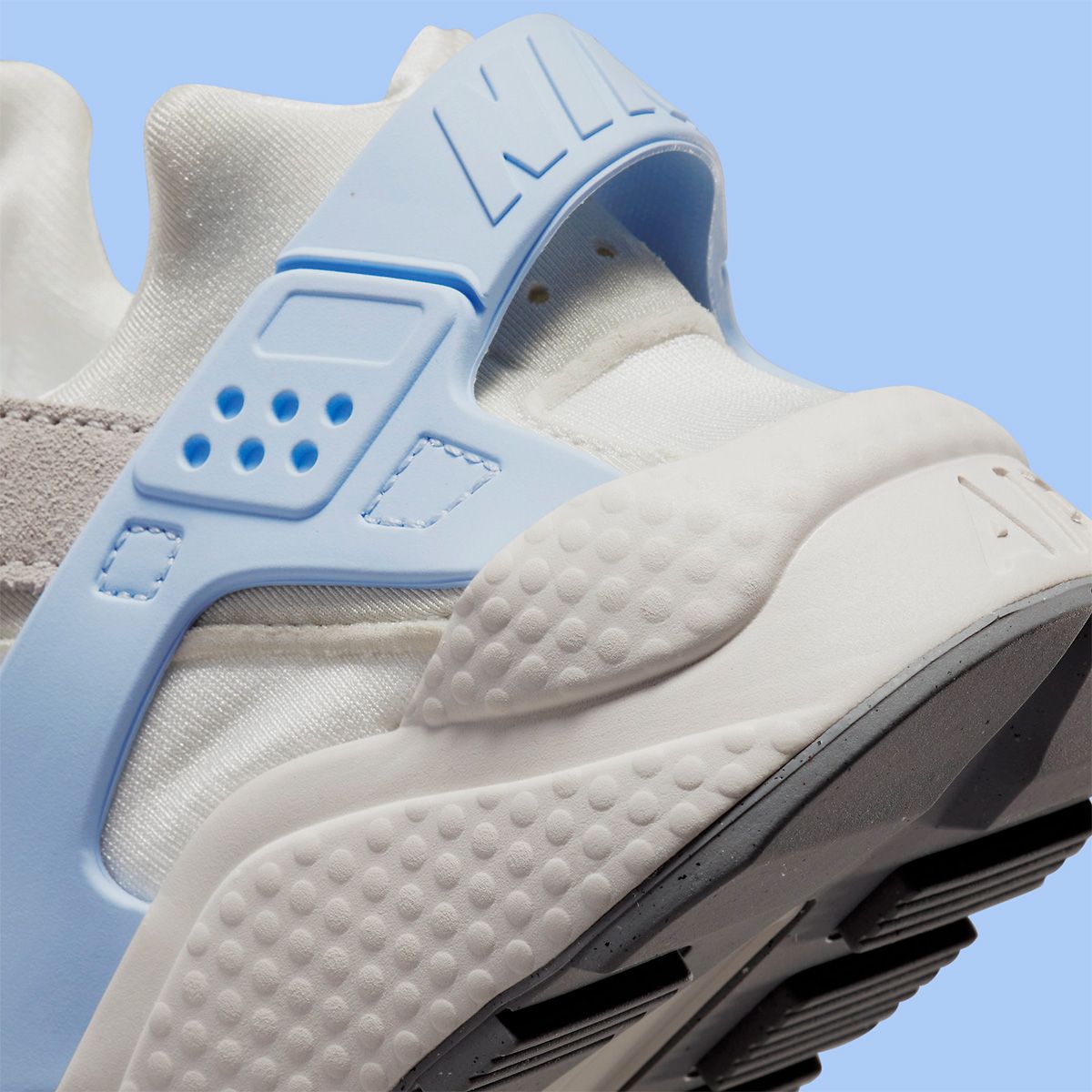 The Nike Air Huarache Gears-Up in Grey and Celestine Blue | House