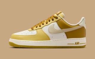 nike air force 1 white university gold coconut milk soft yellow 2