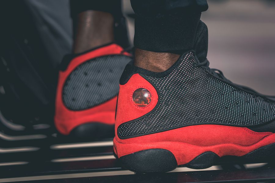 Bred 9s store on feet