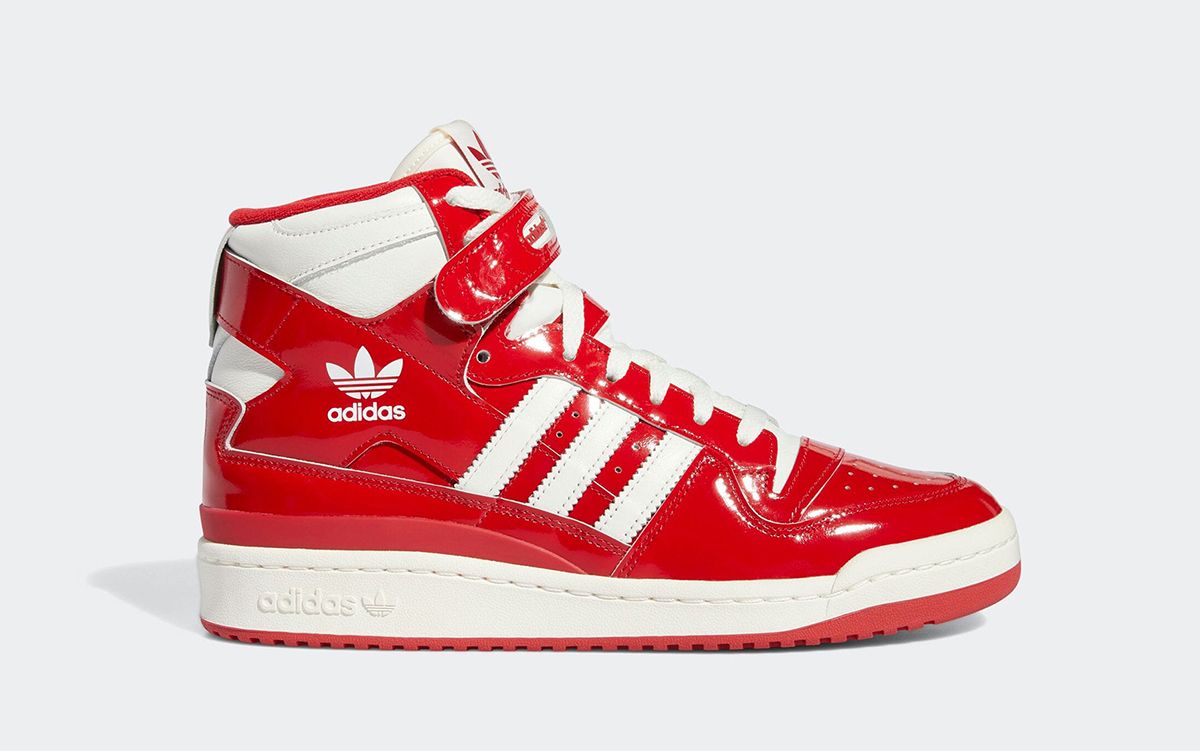 adidas Forum Hi Comes in Red Patent for Christmas | House of