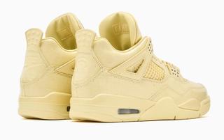 J Balvin x Air Jordan 4 "Lemonade" (SKU: IW2872-700). Photo via FOOTDISTRICT.
