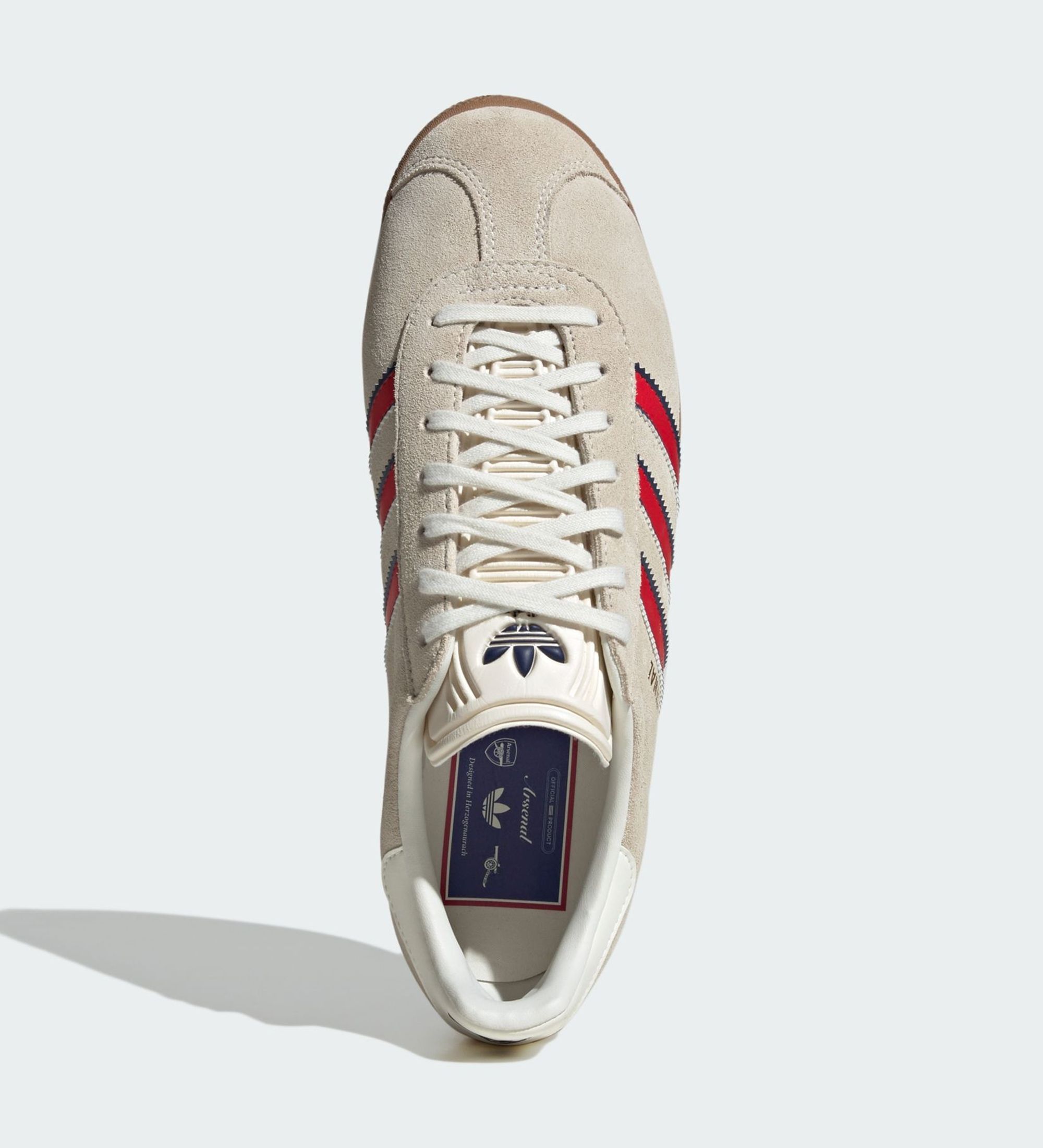 Arsenal x Adidas Gazelle Terrace Returns in Off-White Suede  