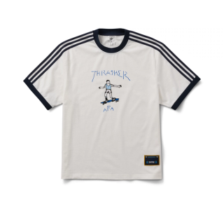 Thrasher x Argentina x adidas Ringer Tee (White)