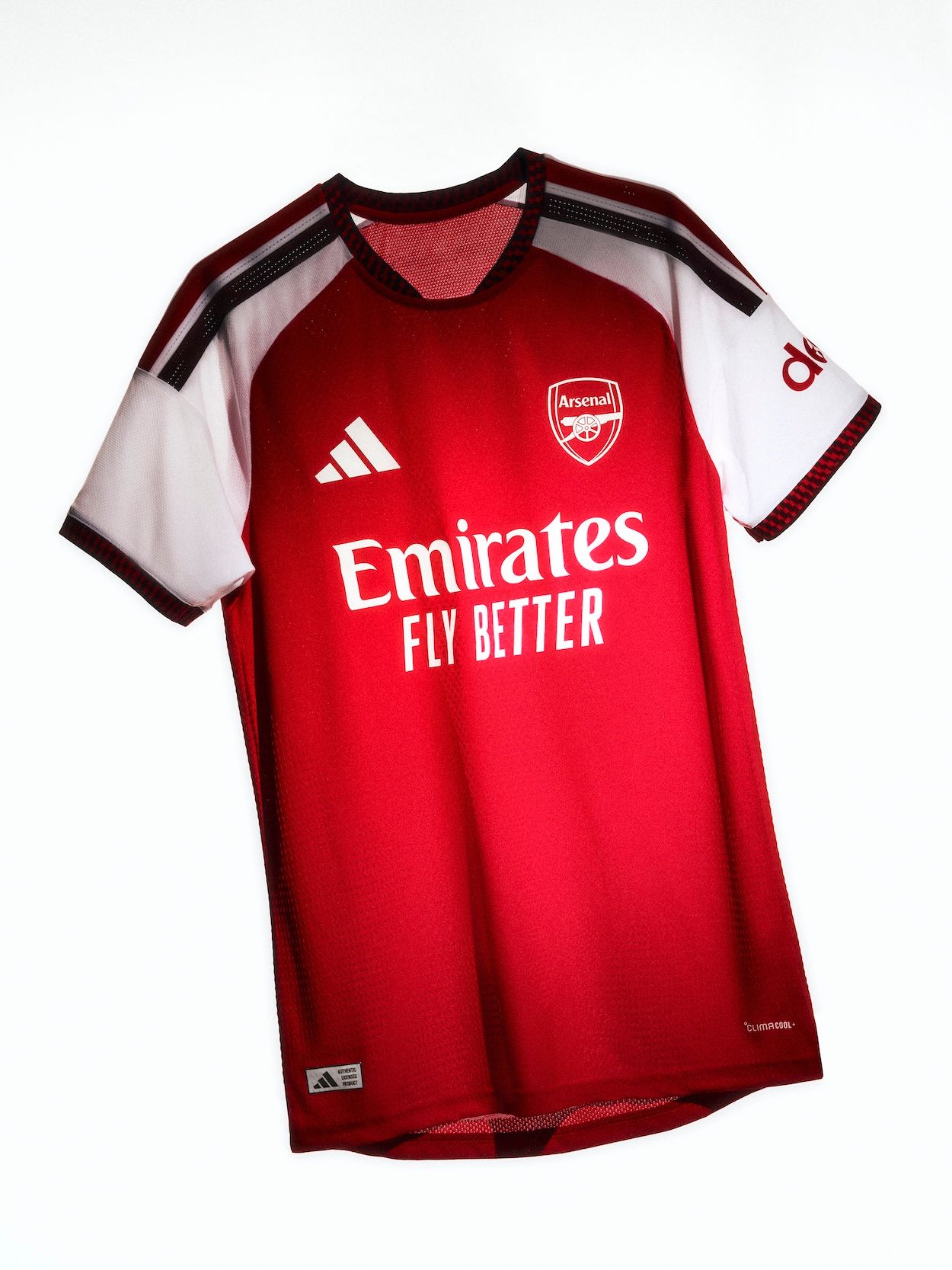 Arsenal 26/27 Home Jersey. Photo via adidas.