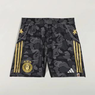 BAPE®︎ x Adidas Football Shorts "Black" collaboration.