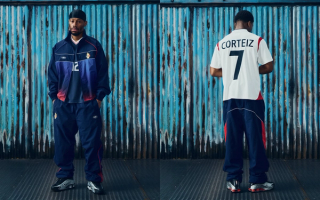 France & England-inspired tracksuit & jersey combinations by Corteiz. Photo via Corteiz.