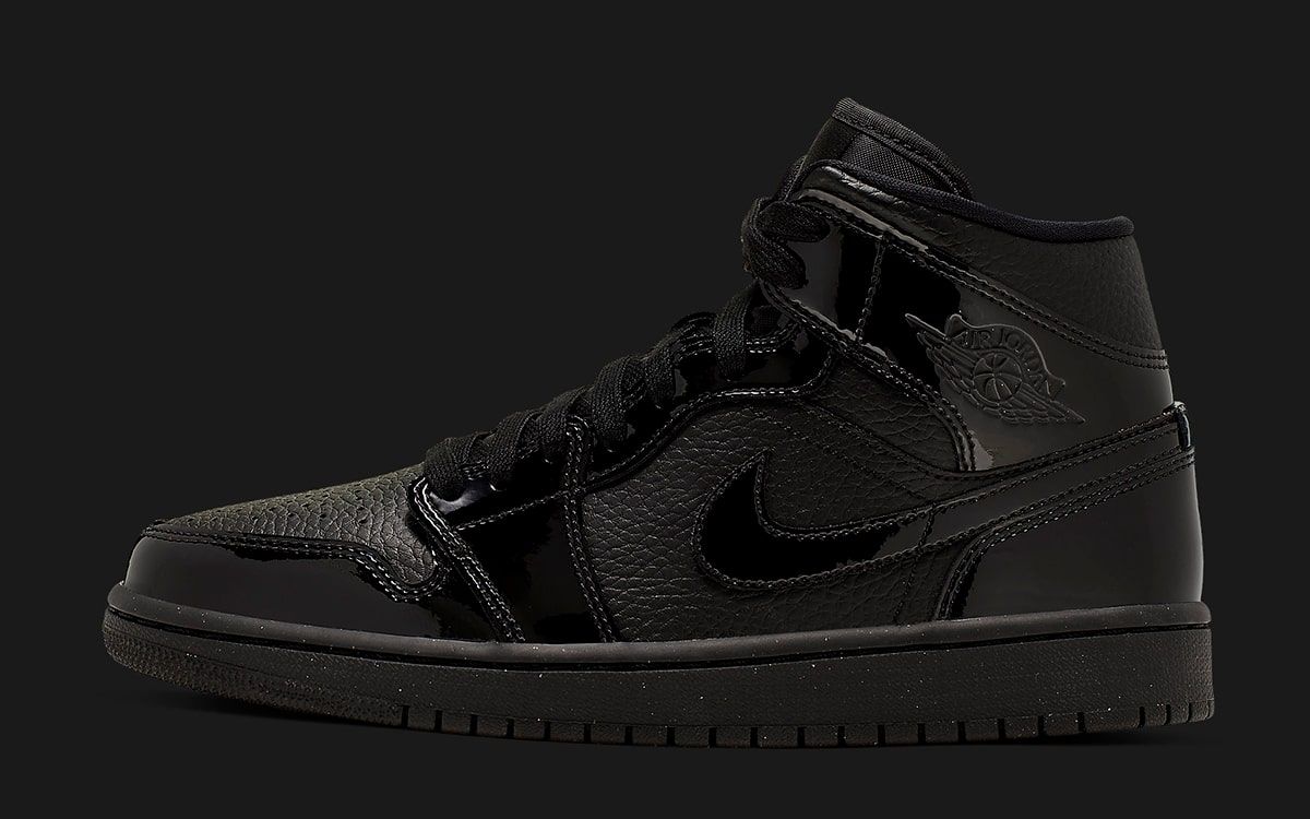 Air jordan 1 outlet mid womens black glitter