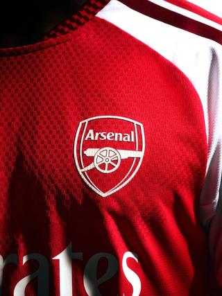 Arsenal 26/27 Home kit by adidas. Photo via adidas.
