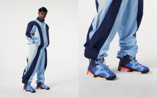 Awake NY x Air Jordan 6 "Midnight Navy" retro collaboration via the brand's Spring 2026 lookbook..