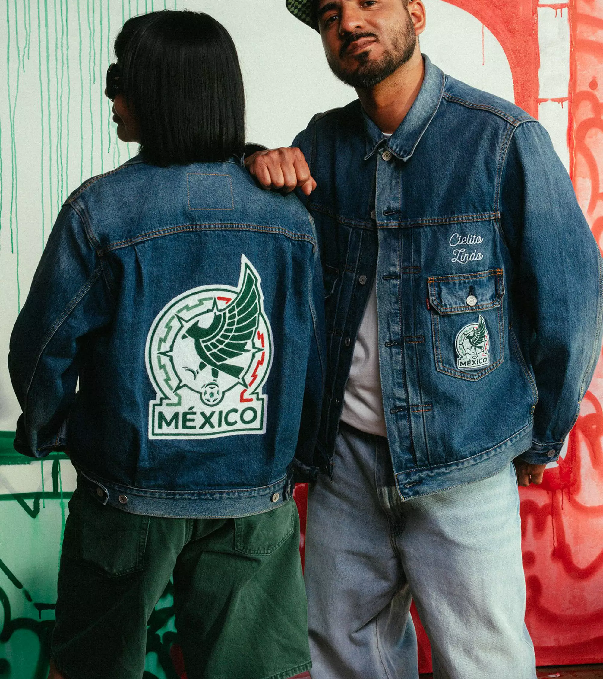Campaign image for the Levi's® x Mexico National Football Team Denim Collection ahead of the 2026 World Cup™.
