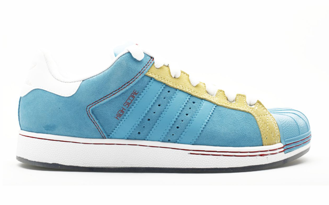 Skate 3 x Mark Gonzales x adidas Superstar Skate "High Score." Photo via Flight Club.