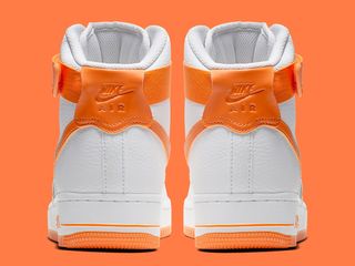 The Nike Air Force 1 High Adorns Vibrant Orange Accents | House of Heat°
