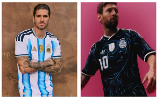 Argentina's Home & Away 2026 World Cup™ Jerseys. Photos via adidas.