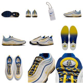 North Carolina A&T x Nike Air Max 97 "Yardrunners" (2026; SKU: IW6992-100). Photos via Nike.