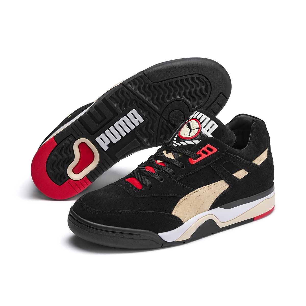 PUMA Call Up the Ralph Sampson and Palace Guard For this Black Red Nude Two Pack House of Heat