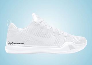 Speculative mock-up of the Nike Kobe 10 Protro Elite Low "Halo" basketball sneaker.