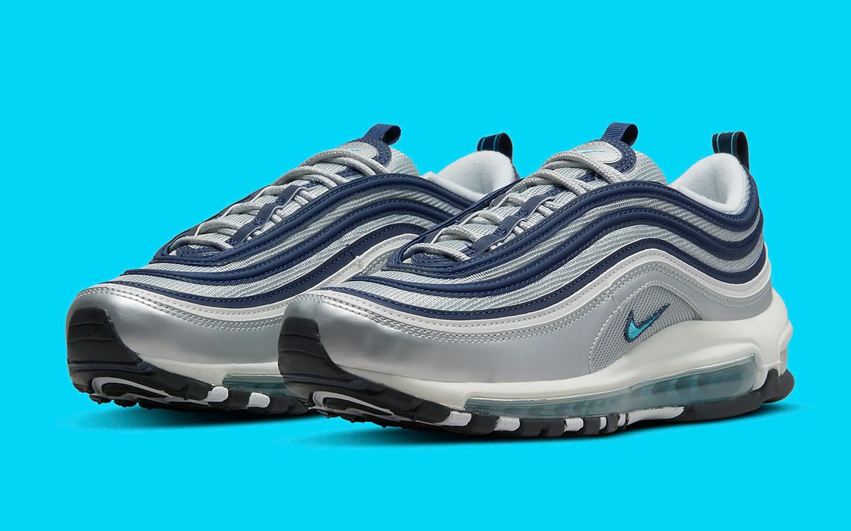 Blue and silver hot sale air max 97