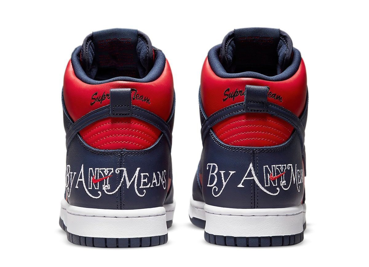 Leaked: Supreme x Nike SB Dunk High 'By Any Means' Arrives in Navy