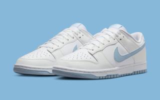 The Nike Dunk Low is Available Now in "White" and "Light Armory Blue"