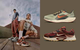 Nike N7's Fall 2025 Collection, featuring footwear and apparel styles inspired by nature. The collection includes the Pegasus 41 and V5 RNR.